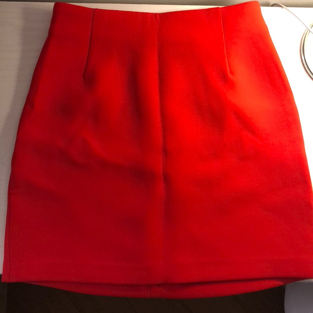 H&M red mini skirt